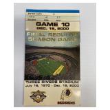 3 Rivers Stadium Final Regular Game Ticket Stub