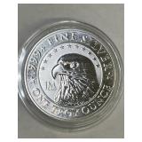 JM Bullion Eagle 1 ounce Silver round