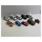 Lot of 10 Vintage DieCast Cars