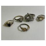 Lot of 5 Vintage Rings Lot of 6 Antique Rings