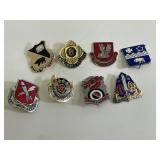 Vintage Lot of 8 ROTC Army Pins
