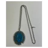 Blueish Green Stone Necklace