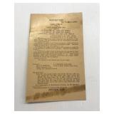 Korean War US Army Fining Tables