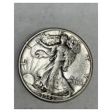 1945 Walking Liberty Silver Half Dollar
