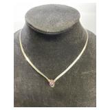 Silver Necklace Marked 925