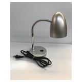16" Led Gooseneck Lamp Silver Tone