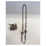 Vintage 17" Necklace marked Czechoslovakia-hand ca