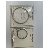 2 Coin Mounting Sterling Cobb-Quarter & Silver dol