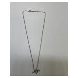 Silver Necklace & Heart Arrow Both Marked 925