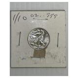 1/10th oz  Walking Liberty Silver Round