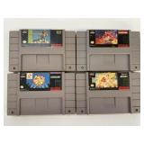 Super Nintendo Games Lot of 4