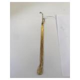Sterling Silver 20" Necklace w/gold overlay