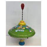 1982 Smurf Metal Spinning top