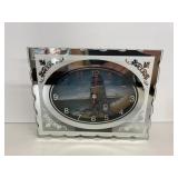 Glass Lighthouse Desk Clock