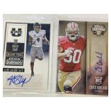 2 rookie autograph cards