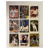 Lot of 9 Frank Thomas Baseball Cards