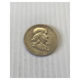 1951 S Franklin Silver Half Dollar