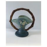 Vintage Roseville Apple Blossom Basket 309-8