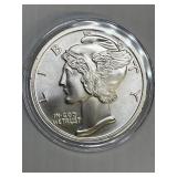 Mercury Dime 1 oz  Silver Round