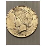 1923  Peace Silver Dollar