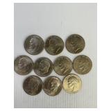 10 Bicentennial Large Ike Dollars