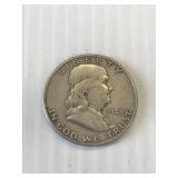 1948 D Franklin Silver Half Dollar