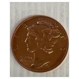 Mercury 1 Oz  Copper Round