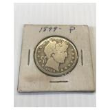 1899 Barber Silver Half Dollar
