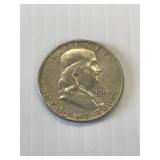 1960 D Franklin Silver Half Dollar