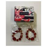 Avon Red and Gold Color Earrings *New*