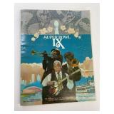 Super Bowl IX Program 1975