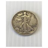 1943 S Walking Liberty Silver Half Dollar