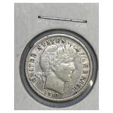 1913 Silver Barber Dime