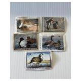 5 Artist Signed Duck stamps