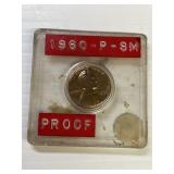 1960 p sm proof penny