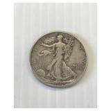 1942 D Walking Liberty Silver Half Dollar