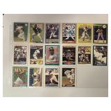 Lot of 16 Rickey Henderson Baseball Cards