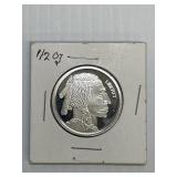 1/2 oz  Indian Silver Round