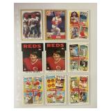 Lot of 9 Pete Rose Baseball Cards