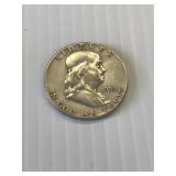 1953 S Franklin Silver Half Dollar