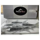 New - School Of Fish Wall Art 31"x13"x2"