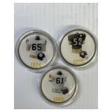 3 Steeler Giveaway Medallions