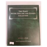 Peace Silver Dollar and stamps 1922