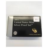 Dept of Treasury Mint Silver Proof Set 2011