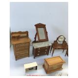 Shoe box of Dollhouse Furniture & Accessories