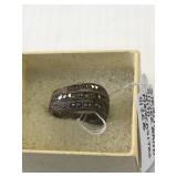 Marcasite Ring Size 8 1/2 Sterling Silver