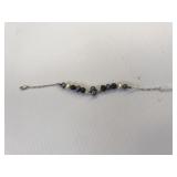 7" Real pearl bracelet .925