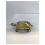 Old brass turtle soap/trinket dish