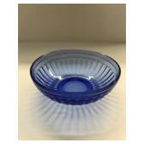 Blue Glass finger bowl.  Measure 5 1/2" diameter