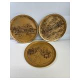 Wendell August 3 bronze plates